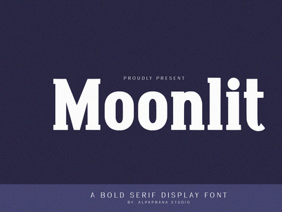 Moonlit - Bold Serif