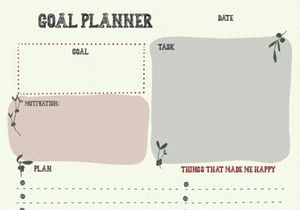 10 page notebook daily planner