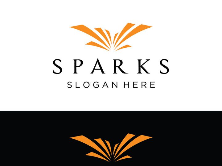 Colorful fireworks splash abstract logo design