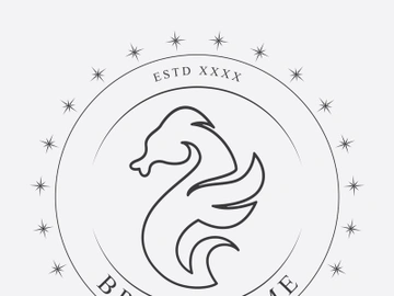 Sea horse logo preview picture