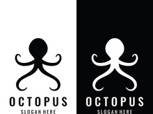 Octopus logo design with vector illustration editing.