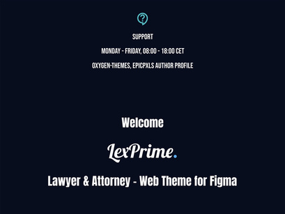 Lex Prime - Lawyer & Attorney - Web Theme for Figma