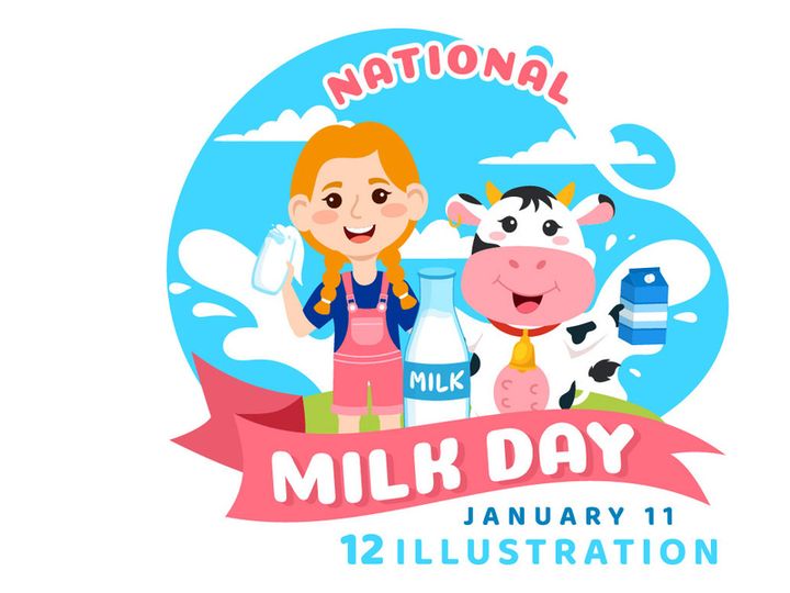 12 National Milk Day Illustration