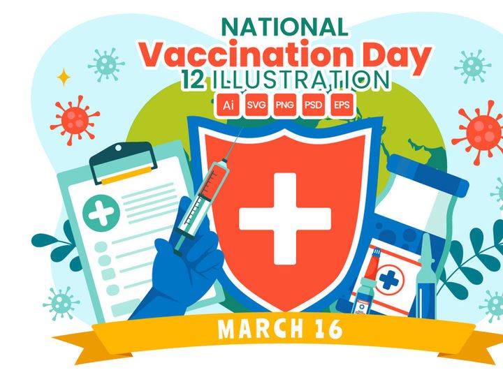 12 National Vaccination Day Illustration