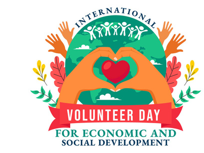 11 Volunteer Day for Economic and Social Development Illustration