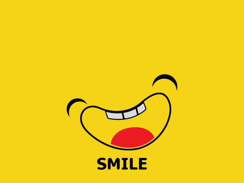 Smile logo and symbol vector image