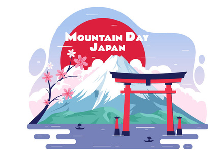 10 Mountain Day in Japan Illustration