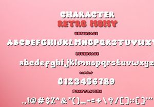 Retro Meow – Retro Groovy Display Font