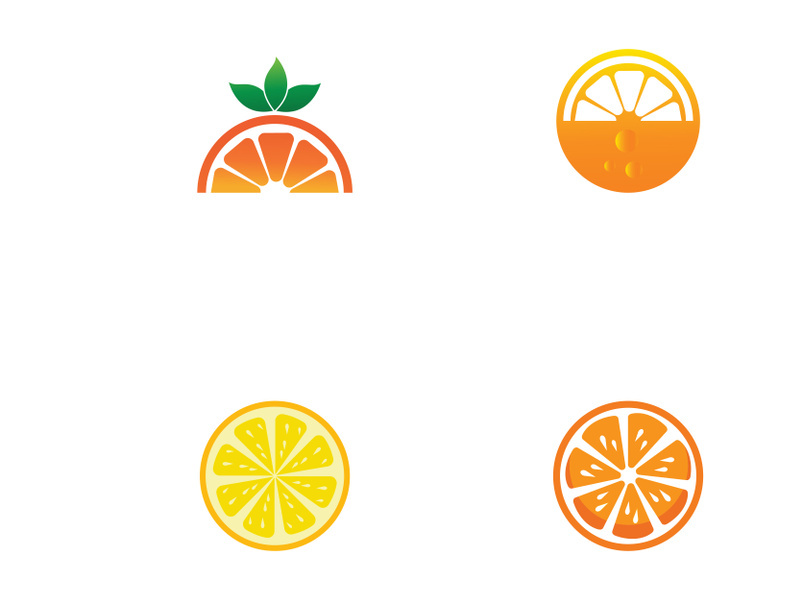 Orange logo design Vector icon illustration design