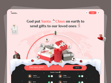 Secret Santa Web App Design preview picture