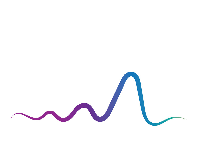 Sound waves vector illustration design template