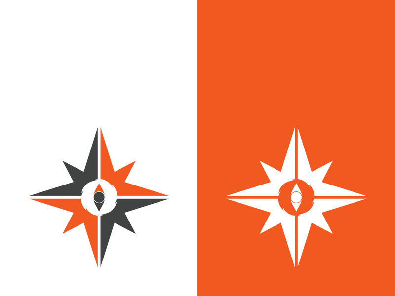 Compass logo template vector icon illustration design