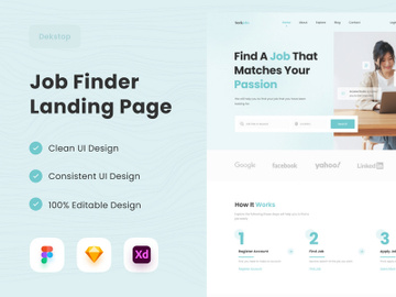 Job Finder Landing Page preview picture