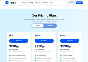 Paidin Free NextJs Landing Page Template