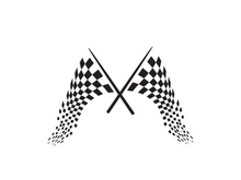 Race flag design illustration