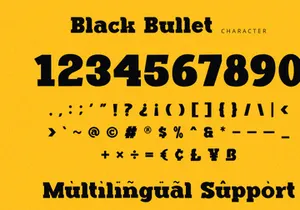 Black Bullet - Serif Font