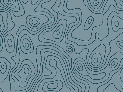 Seamless repeating topographic contour map background