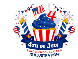 4th of July Independence Day Illustration preview picture