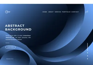 3D Blue Abstract Background Wave