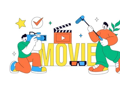 10 Movie Vector Illustration