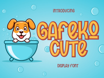 Gafeko Cute Font preview picture