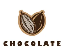 cocoa logo,cocoa bean,cocoa tree,cocoa branches and leaves,chocolate mix on white background,vintage,modern,simple,minimalist icon illustration template design vector