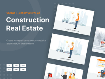 Real Estate & Construction Vector Scenes_Vol 02 preview picture