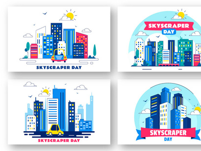 10 Skyscraper Day Illustration