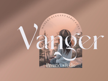 Vanger _ modern serif font preview picture