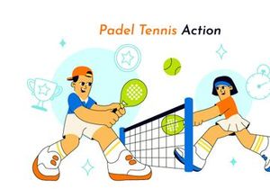 10 Padel Tennis Action Illustration