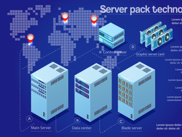 Datacenter technology server set preview picture