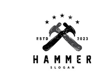 Hammer Logo, Builder Tools Inspiration Design