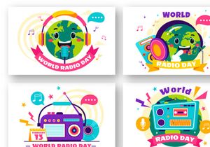 13 World Radio Day Illustration