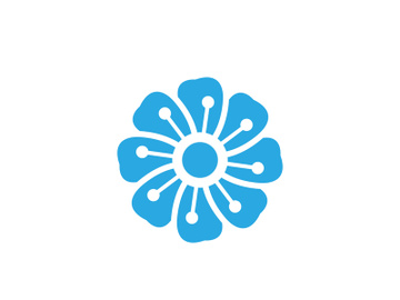 flower vector icon design template preview picture