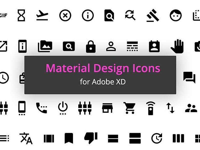 1000 Free Material Icons for Adobe XD