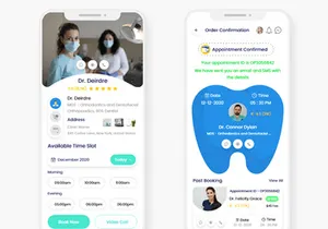 Dental Clinic Consultation and Appointment Booking Service Mobile App UI Kit