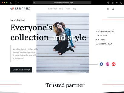 Shopify Landing Page UI