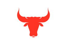 Devil horn red logo icon