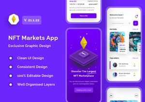 NFT Market Mobile App UI Kits