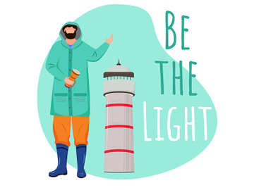 Be the light social media post mockup preview picture