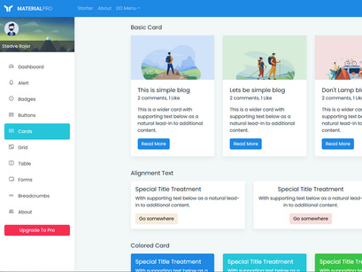 MaterialPro Free React Admin Dashboard Template