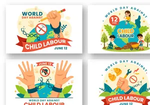 12 World Day Against Child Labour Illustration