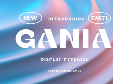 Gania Display Typeface preview picture