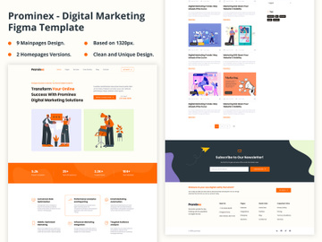 Prominex - Digital Marketing Figma Template preview picture