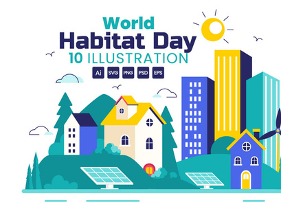 10 World Habitat Day Illustration