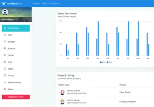 MaterialPro Free React Admin Dashboard Template