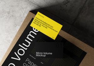 Business Card and Letter head Photoshop Mockup