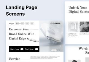 Edge | Digital Agency Landing Page UI Kit