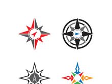 Compass logo template vector icon illustration design