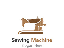 Sewing Machine Logo design concept, Tailor Sewing vector, Fashion Simple Design Template